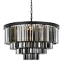 Elegant Lighting Sydney 17 Light 32" Wide Crystal Chandelier with Silver Shade Royal Cut Crystals Matte Black
