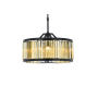 Elegant Lighting Chelsea 8 Light 28" Wide Crystal Drum Chandelier with Golden Teak Royal Cut Crystals Matte Black