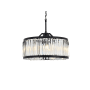 Elegant Lighting Chelsea 8 Light 28" Wide Crystal Drum Chandelier with Clear Royal Cut Crystals Matte Black