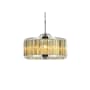 Elegant Lighting Chelsea 8 Light 28" Wide Crystal Drum Chandelier with Golden Teak Royal Cut Crystals Polished Nickel