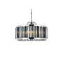 Elegant Lighting Chelsea 8 Light 28" Wide Crystal Drum Chandelier with Silver Shade Royal Cut Crystals Polished Nickel