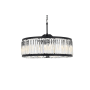 Elegant Lighting Chelsea 10 Light 36" Wide Crystal Drum Chandelier with Clear Royal Cut Crystals Matte Black