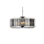 Elegant Lighting Chelsea 10 Light 36" Wide Crystal Drum Chandelier with Silver Shade Royal Cut Crystals Polished Nickel