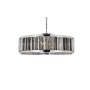 Elegant Lighting Chelsea 10 Light 44" Wide Crystal Drum Chandelier with Silver Shade Royal Cut Crystals Polished Nickel