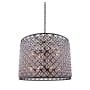 Elegant Lighting Madison 12 Light 36" Wide Crystal Drum Chandelier with Clear Royal Cut Crystals Matte Black