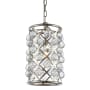 Elegant Lighting Madison 8" Wide Crystal Mini Pendant with Clear Royal Cut Crystals Polished Nickel