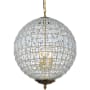 Elegant Lighting Olivia 3 Light 18" Wide Crystal Pendant with Clear Royal Cut Crystals French Gold