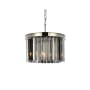 Elegant Lighting Sydney 3 Light 16" Wide Crystal Pendant with Silver Shade Royal Cut Crystals Polished Nickel