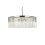 Elegant Lighting Sydney 10 Light 44" Wide Crystal Drum Chandelier with Clear Royal Cut Crystals Polished Nickel