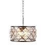 Elegant Lighting Madison 4 Light 16" Wide Crystal Pendant with Clear Royal Cut Crystals Polished Nickel