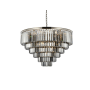 Elegant Lighting Sydney 33 Light 44" Wide Crystal Chandelier with Silver Shade Royal Cut Crystals Polished Nickel