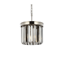 Elegant Lighting Sydney 3 Light 12" Wide Crystal Pendant with Silver Shade Royal Cut Crystals Polished Nickel