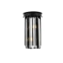 Elegant Lighting Sydney 2 Light 14" Tall Wall Sconce with Silver Shade Royal Cut Crystals Matte Black