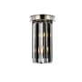 Elegant Lighting Sydney 2 Light 14" Tall Wall Sconce with Silver Shade Royal Cut Crystals Polished Nickel