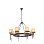 Elegant Lighting Bradford 8 Light 45" Wide Pillar Candle Style Chandelier Bronze
