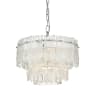 Elegant Lighting Emilia 4 Light 15" Wide Crystal Pendant Chrome