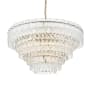 Elegant Lighting Emilia 10 Light 31" Wide Crystal Pendant Satin Gold