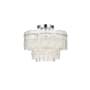 Elegant Lighting Emilia 4 Light 15" Wide Semi-Flush Ceiling Fixture Chrome