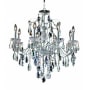 Elegant Lighting St. Francis 6 Light 26" Wide Crystal Chandelier with Clear Royal Cut Crystals Chrome