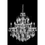 Elegant Lighting St. Francis 12 Light 28" Wide Crystal Chandelier with Clear Royal Cut Crystals Dark Bronze