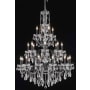 Elegant Lighting St. Francis 24 Light 36" Wide Crystal Chandelier with Clear Royal Cut Crystals Dark Bronze