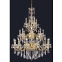 Elegant Lighting St. Francis 24 Light 36" Wide Crystal Chandelier with Clear Royal Cut Crystals Gold