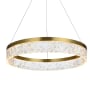 Elegant Lighting Linden 22" Wide LED Ring Chandelier - 2087 Lumens Satin Gold