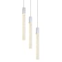 Elegant Lighting Weston 3 Light 16" Wide LED Crystal Multi Light Pendant with Clear Crystal Accents Chrome