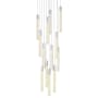 Elegant Lighting Weston 13 Light 30" Wide LED Crystal Multi Light Pendant with Clear Crystal Accents Chrome