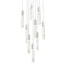 Elegant Lighting Aurora 20" Wide Crystal Multi Light Pendant Chrome