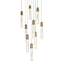 Elegant Lighting Aurora 20" Wide Crystal Multi Light Pendant Satin Gold