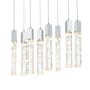 Elegant Lighting Aurora 36" Wide Crystal Linear Pendant Chrome