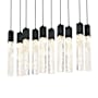 Elegant Lighting Aurora 42" Wide Crystal Linear Pendant Black