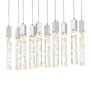 Elegant Lighting Aurora 42" Wide Crystal Linear Pendant Chrome