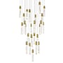 Elegant Lighting Aurora 36" Wide Crystal Chandelier Satin Gold