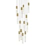 Elegant Lighting Aurora 30" Wide Crystal Chandelier Satin Gold