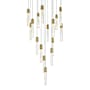 Elegant Lighting Aurora 36" Wide Crystal Chandelier Satin Gold