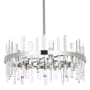 Elegant Lighting Serena 14 Light 25" Wide Crystal Drum Chandelier with Clear Crystal Accents Chrome