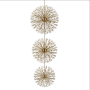 Elegant Lighting Vera 90 Light 50" Wide Crystal Sputnik Chandelier Satin Gold