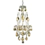 Elegant Lighting Maria Theresa 4 Light 12" Wide Crystal Chandelier with Golden Teak Royal Cut Crystals Chrome
