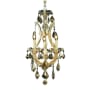 Elegant Lighting Maria Theresa 4 Light 12" Wide Crystal Chandelier with Golden Teak Royal Cut Crystals Gold