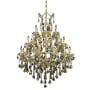 Elegant Lighting Maria Theresa 28 Light 38" Wide Crystal Chandelier with Golden Teak Royal Cut Crystals Gold