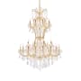 Elegant Lighting Maria Theresa 36 Light 46" Wide Crystal Chandelier with Clear Royal Cut Crystals Gold