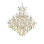 Elegant Lighting Maria Theresa 37 Light 44" Wide Crystal Chandelier with Golden Teak Royal Cut Crystals Chrome