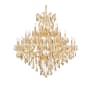Elegant Lighting Maria Theresa 37 Light 44" Wide Crystal Chandelier with Golden Teak Royal Cut Crystals Gold