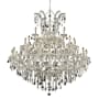 Elegant Lighting Maria Theresa 41 Light 52" Wide Crystal Chandelier with Clear Royal Cut Crystals Chrome