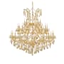 Elegant Lighting Maria Theresa 41 Light 52" Wide Crystal Chandelier with Golden Teak Royal Cut Crystals Gold