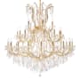 Elegant Lighting Maria Theresa 41 Light 52" Wide Crystal Chandelier with Clear Royal Cut Crystals Gold