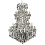 Elegant Lighting Maria Theresa 61 Light 54" Wide Crystal Chandelier with Golden Teak Royal Cut Crystals Chrome