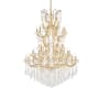 Elegant Lighting Maria Theresa 61 Light 54" Wide Crystal Chandelier with Golden Teak Royal Cut Crystals Gold
